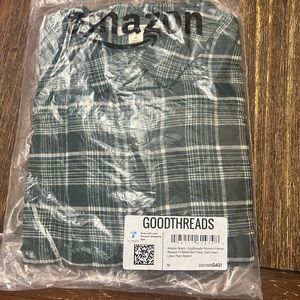 Good threads women's flannel belted shirt dress, Dark Green Plain